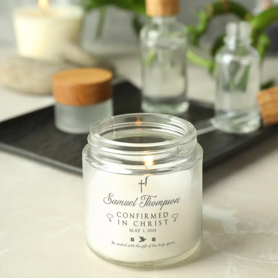 Confirmed In Christ Confirmation Gifts 9oz Scented Soy Candle