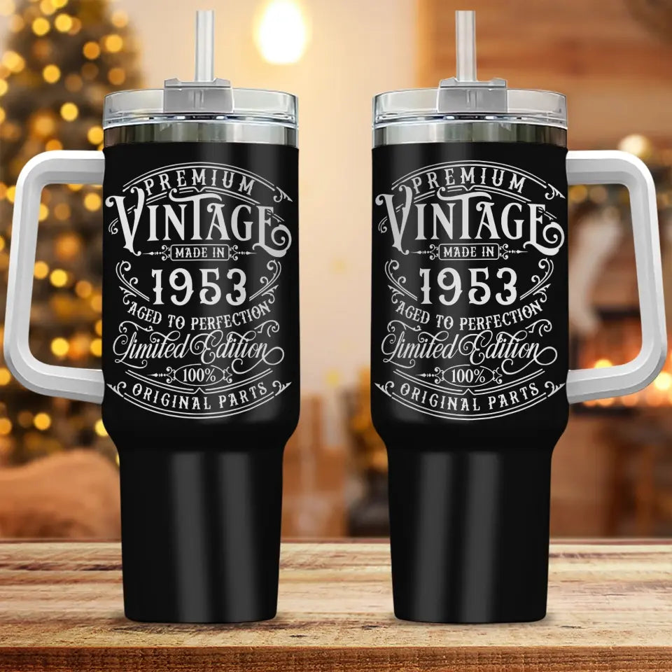 Premium Vintage Limited Edition Birthday 40oz Tumbler