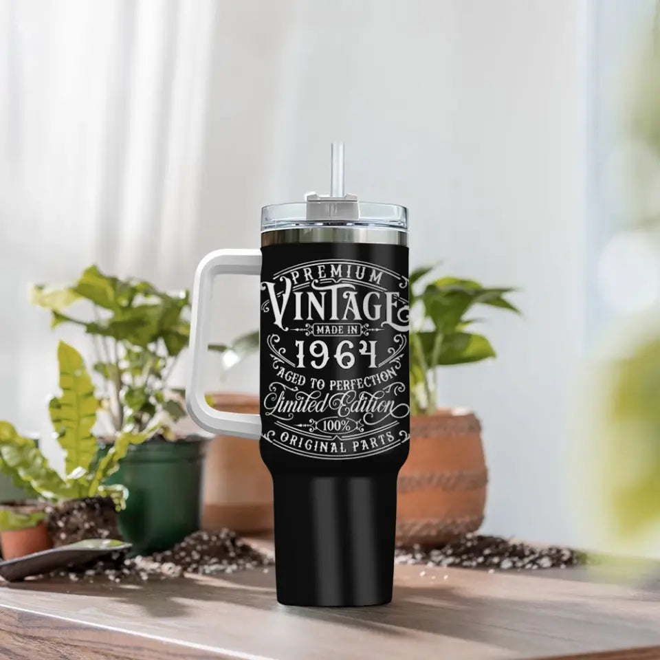Premium Vintage Limited Edition Birthday 40oz Tumbler