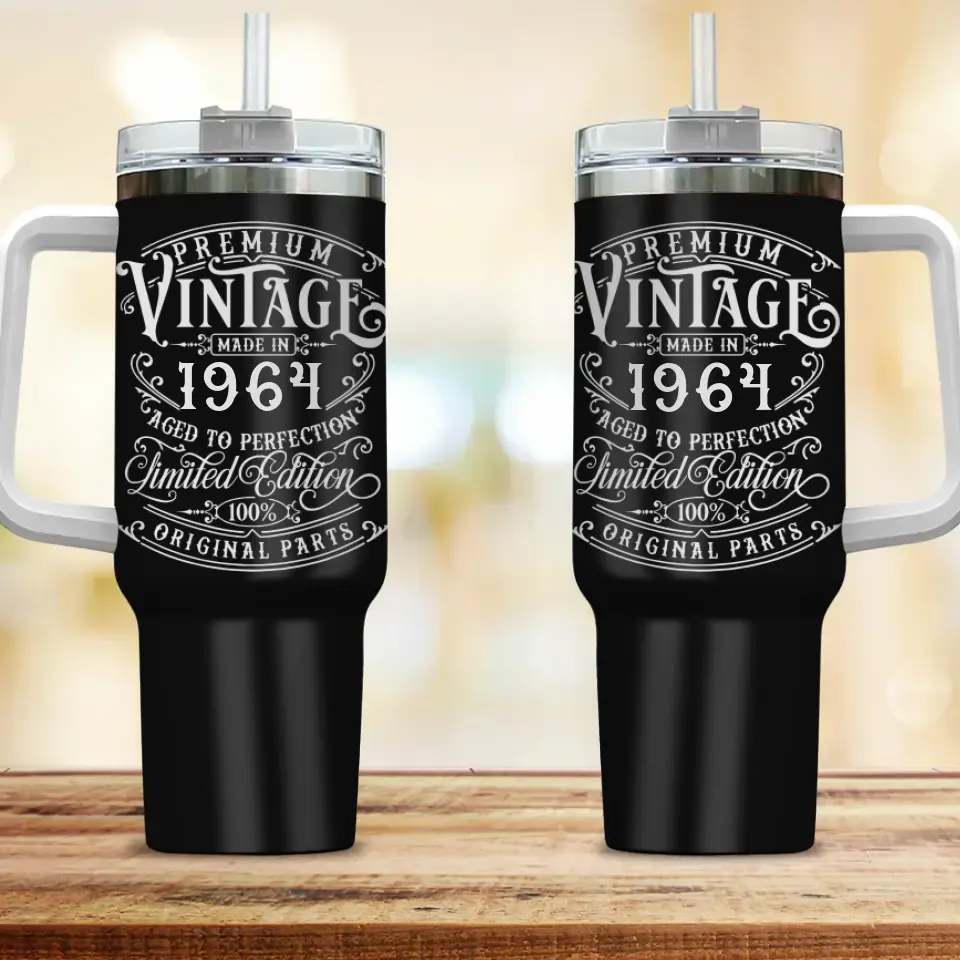 Premium Vintage Limited Edition Birthday 40oz Tumbler