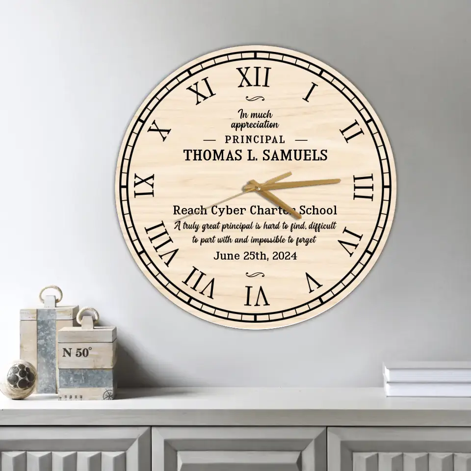A Truly Great Principal Is Hard To Find Decor Wall Clock