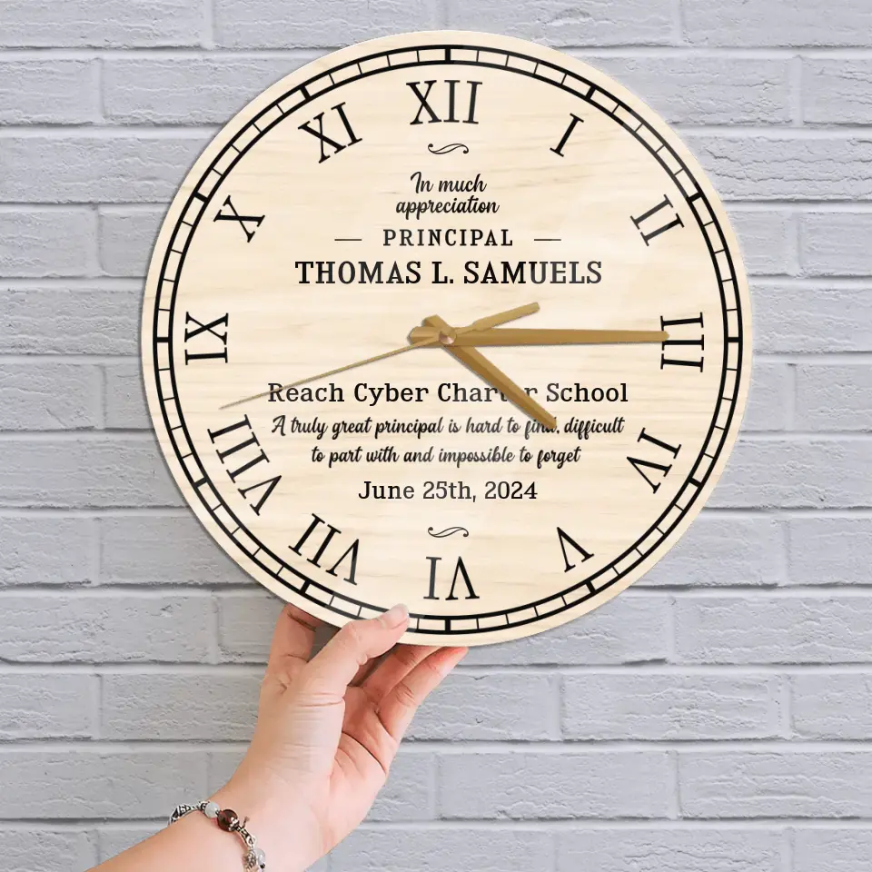 A Truly Great Principal Is Hard To Find Decor Wall Clock