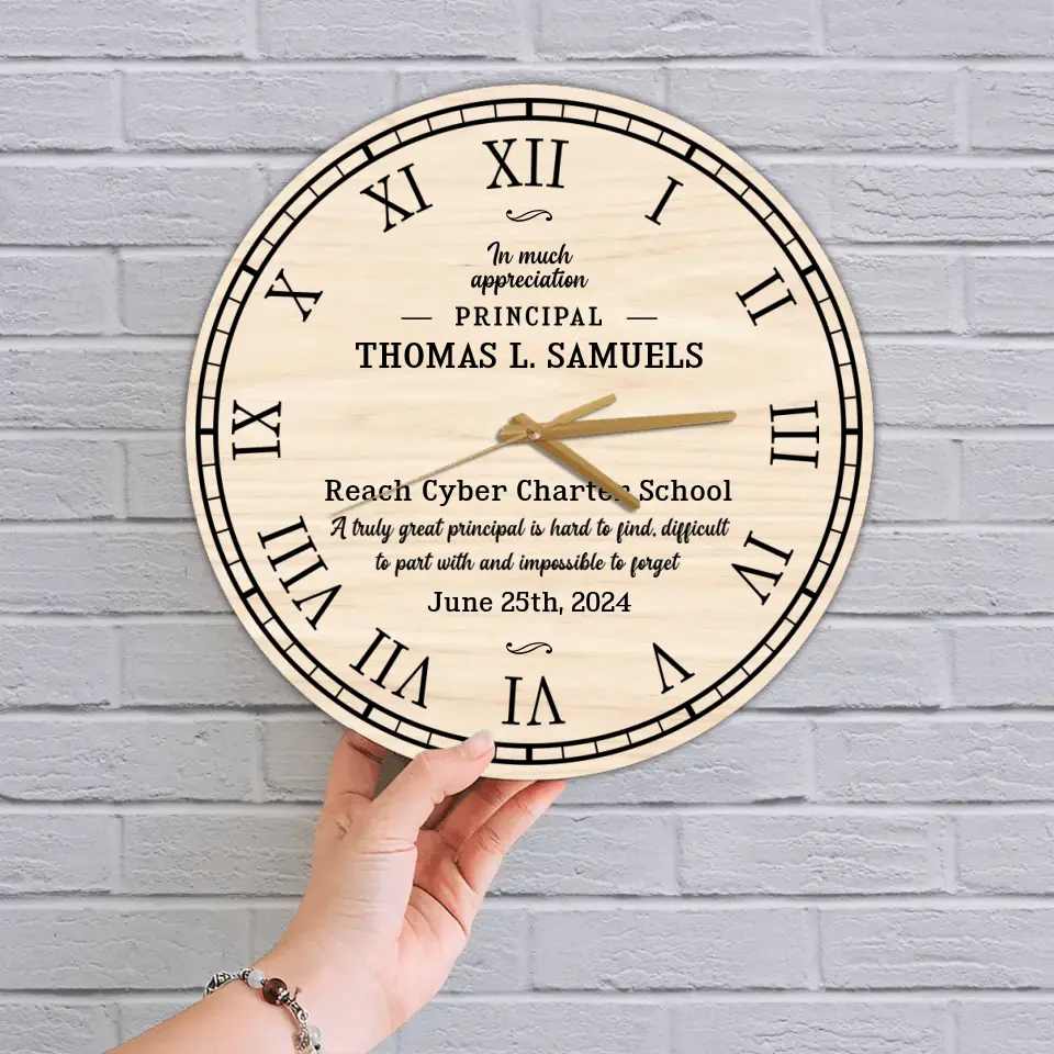 A Truly Great Principal Is Hard To Find Decor Wall Clock