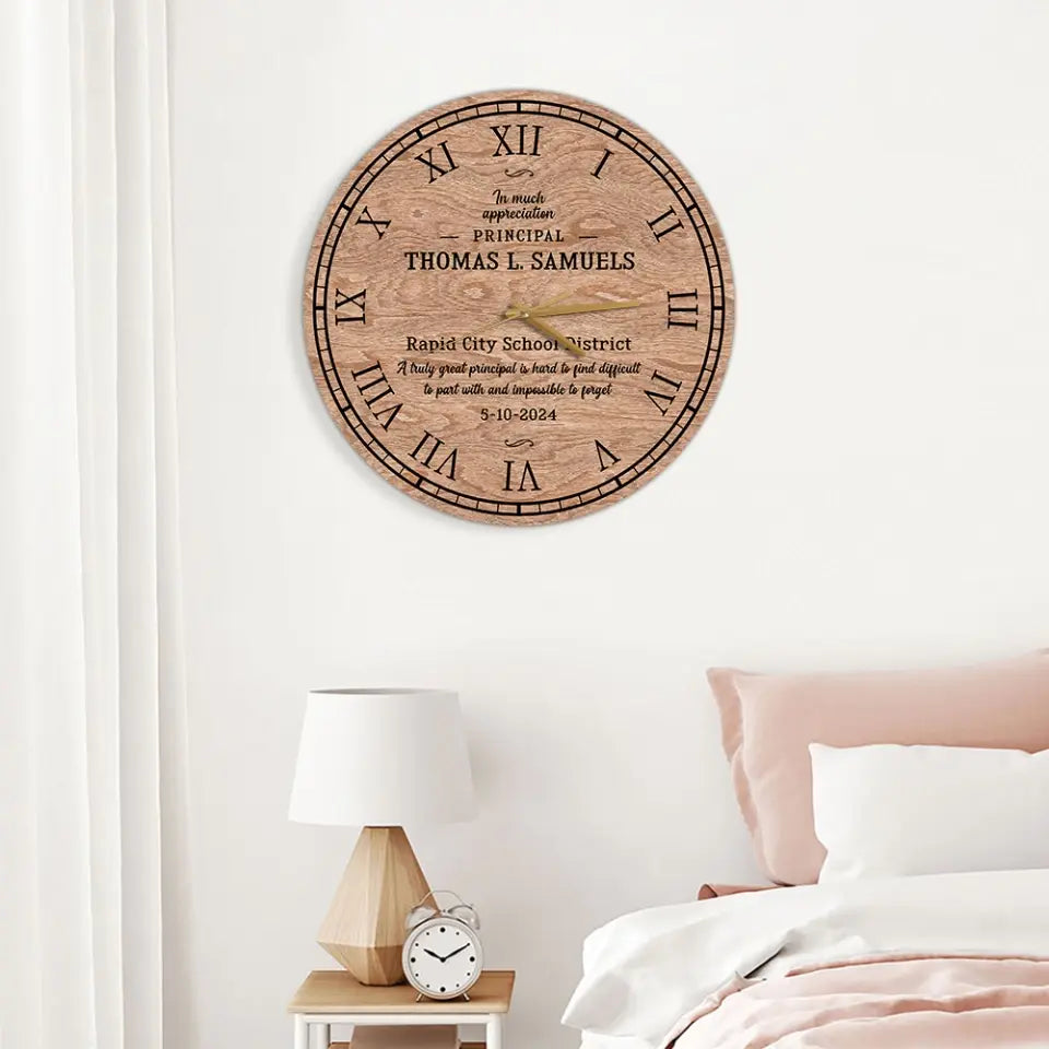 A Truly Great Principal Is Hard To Find Decor Wall Clock