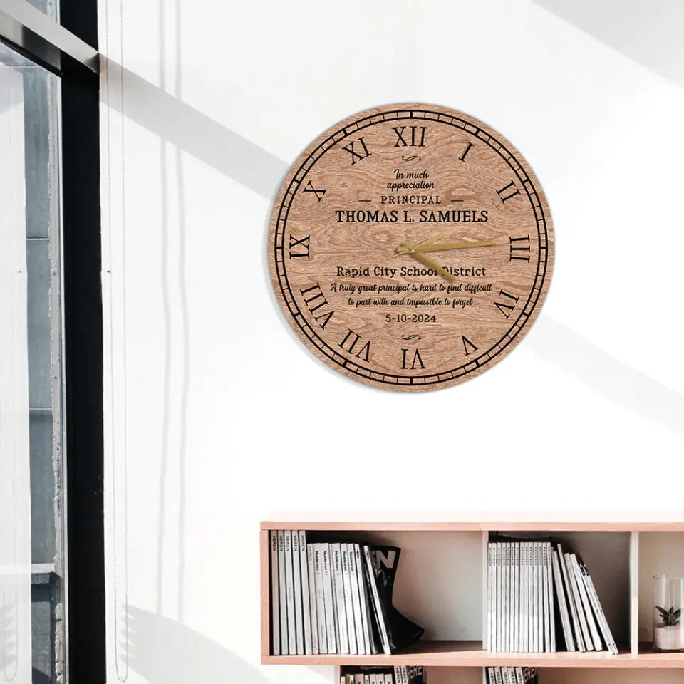 A Truly Great Principal Is Hard To Find Decor Wall Clock