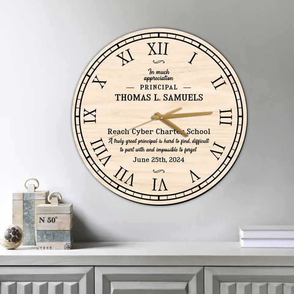 A Truly Great Principal Is Hard To Find Decor Wall Clock