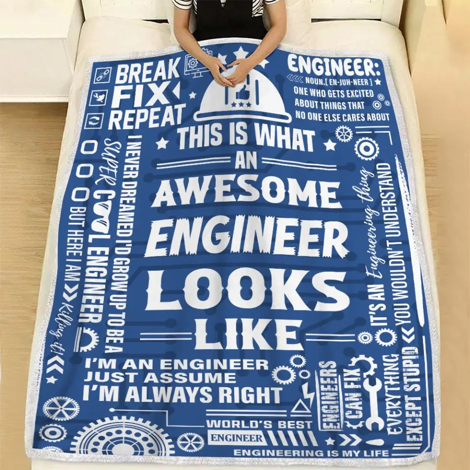 This Is What An Awesome Engineer Looks Like Blanket