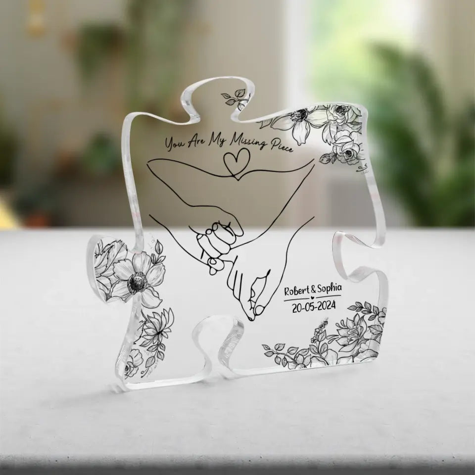 You Are My Missing Piece Personalized Acrylic Plaque