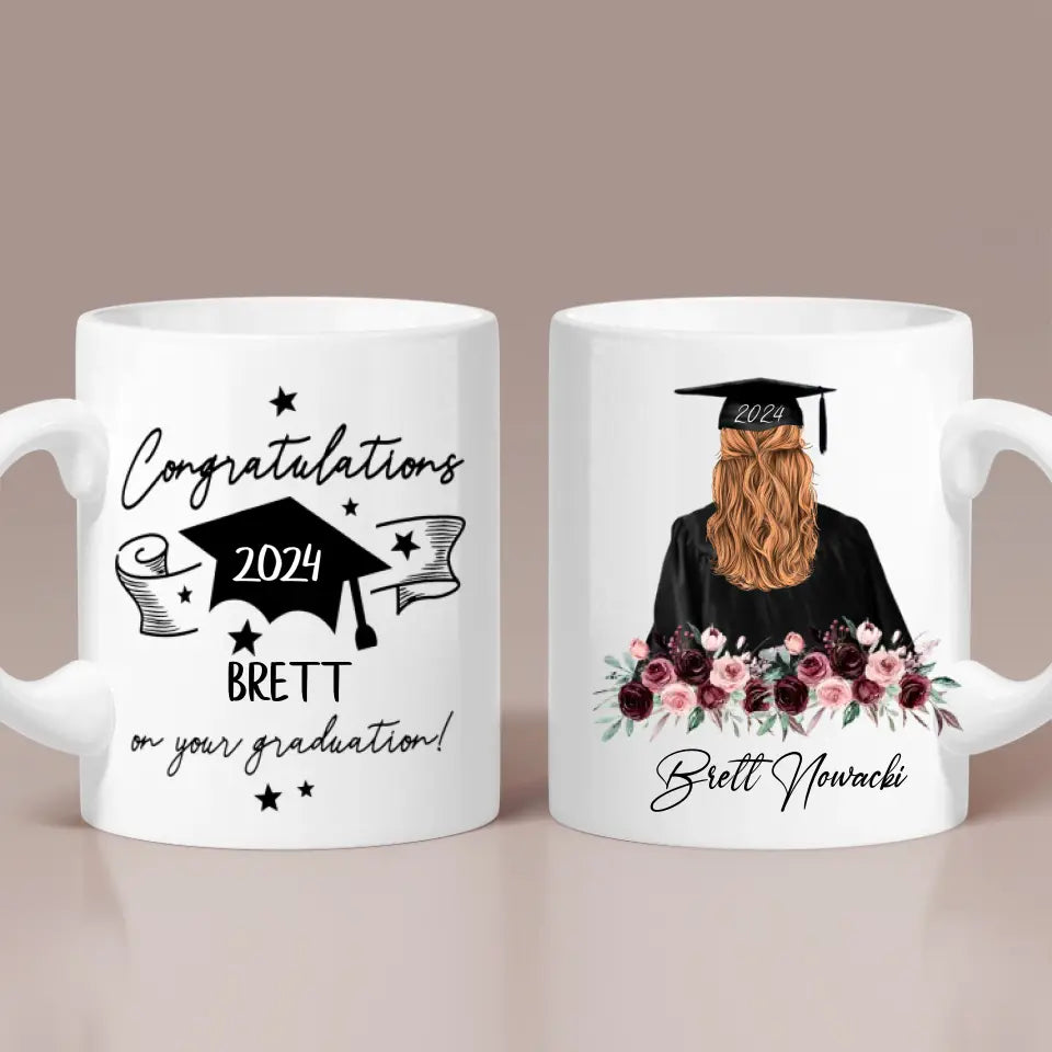 Congratulations On Your Graduation 2025 Personalized White Mug