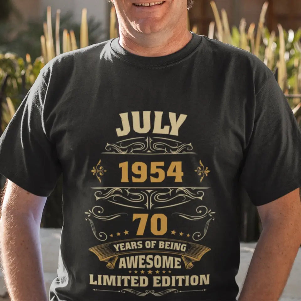 Years Of Being Awesome Personalized T-shirt