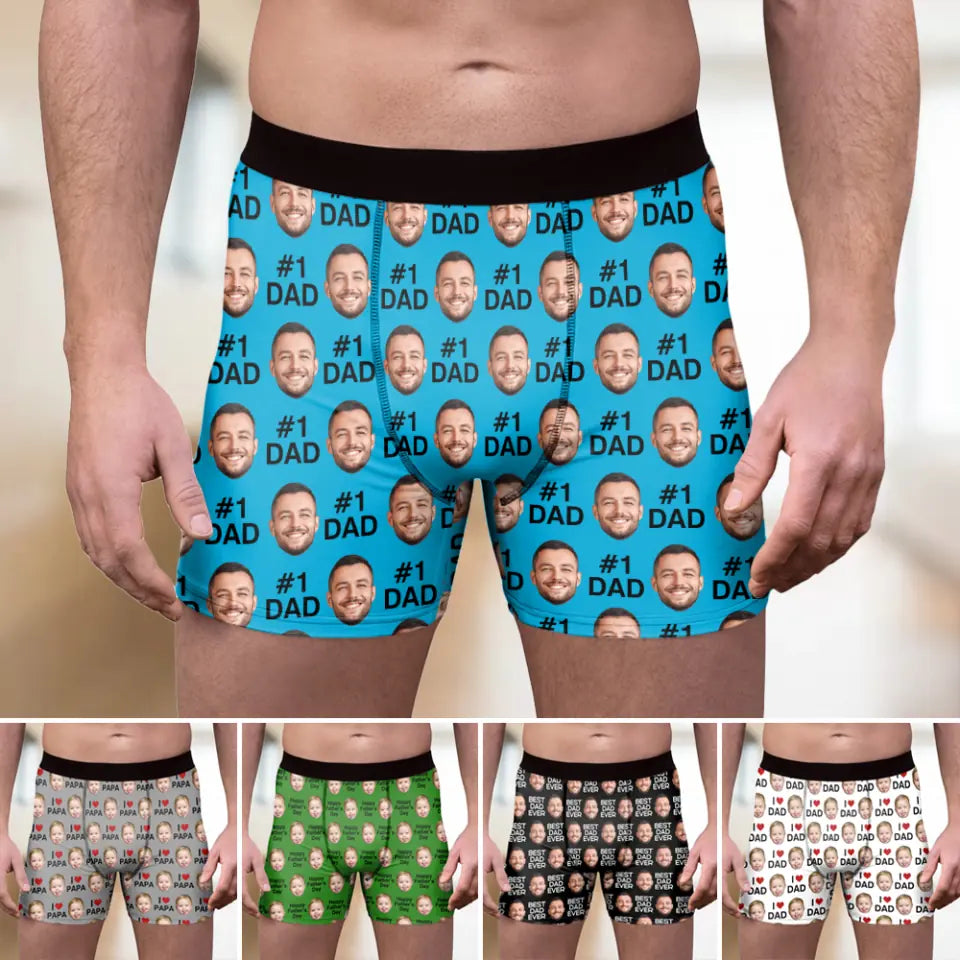 I Love Dad - Personalized Men's Boxer Briefs