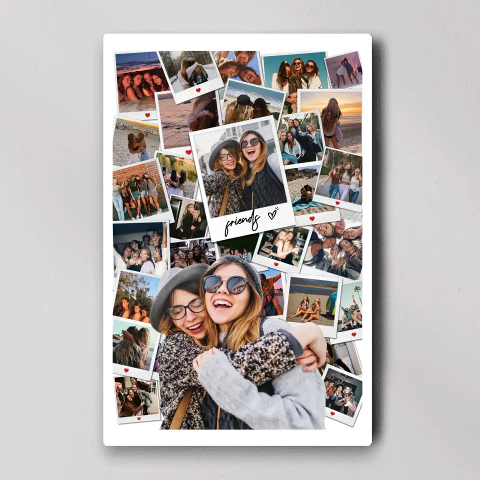 Friends And Love In Every Moment Upload Photo Canvas And Poster