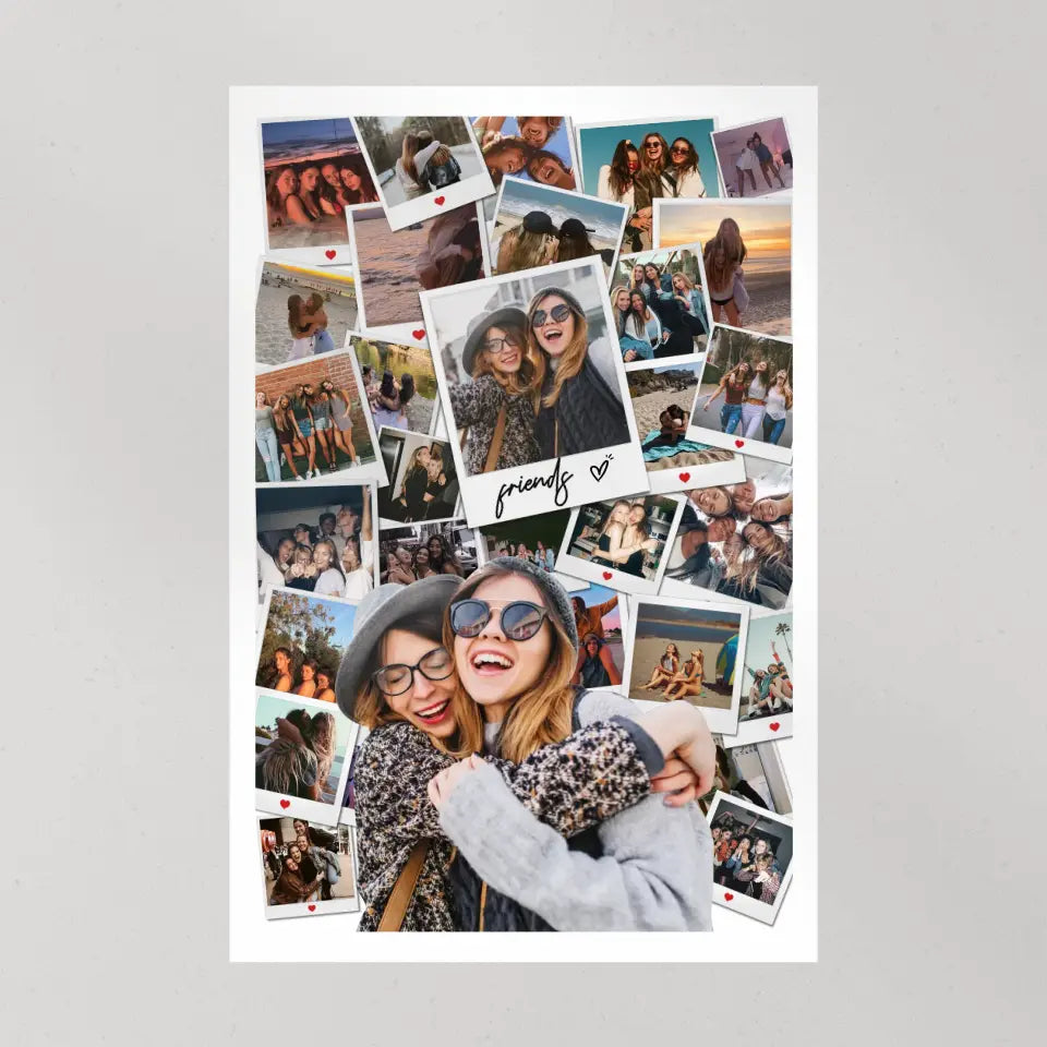Friends And Love In Every Moment Upload Photo Canvas And Poster