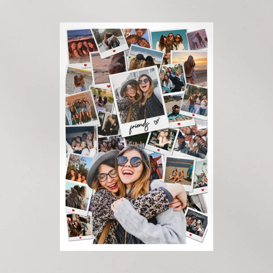 Friends And Love In Every Moment Upload Photo Canvas And Poster