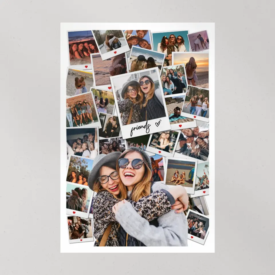 Friends And Love In Every Moment Upload Photo Canvas And Poster