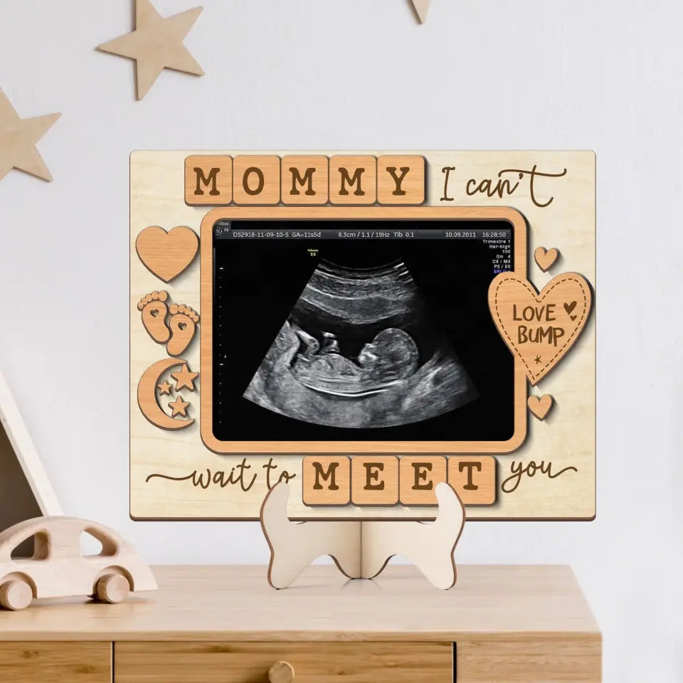 Moments in Wood Sign - Personalized Baby Picture Keepsake