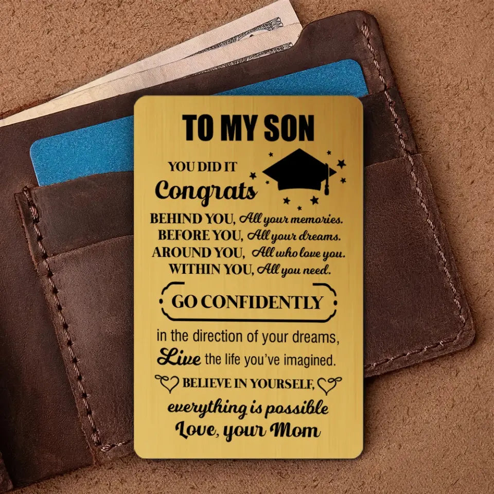 Believe Yourself Everything is Possible - Wallet Insert Card