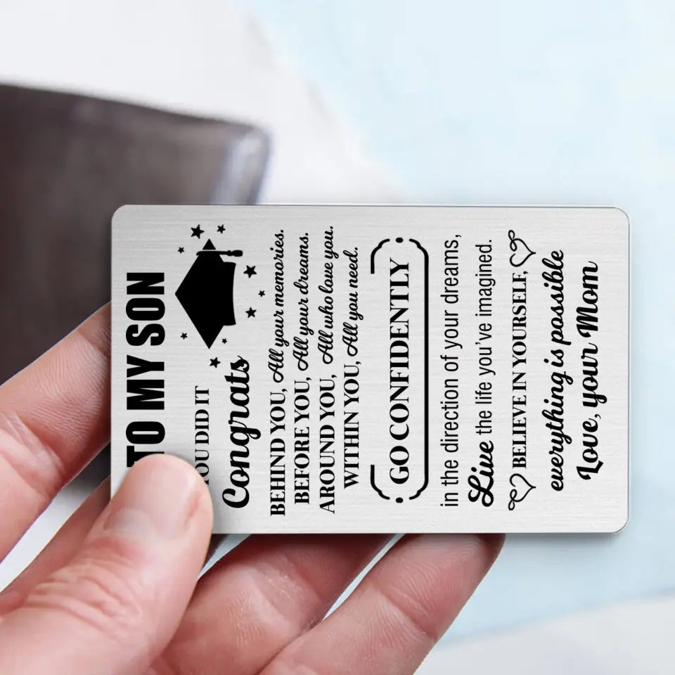 Believe Yourself Everything is Possible - Wallet Insert Card