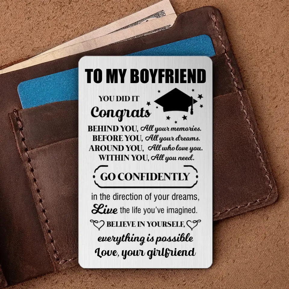 Believe Yourself Everything is Possible - Wallet Insert Card