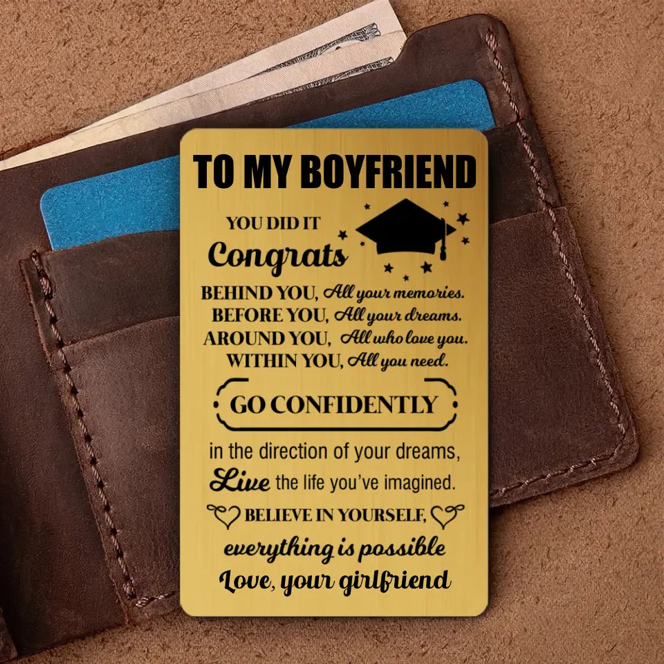 Believe Yourself Everything is Possible - Wallet Insert Card