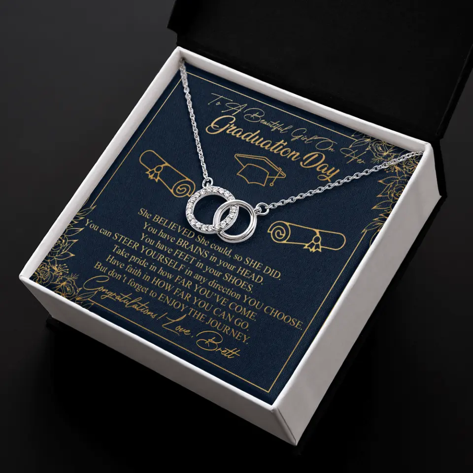 To A Beautiful Girl On Her Graduation Day Custom Necklace Graduation Gift For Her