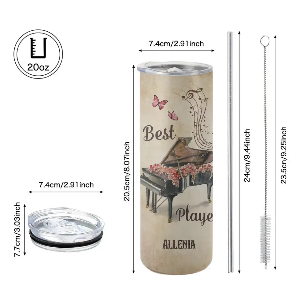 God Gave Us Piano That We Might Pray - Skinny Tumbler