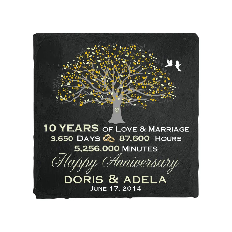Many Years Of Love & Marriage - Personalized Garden Stone