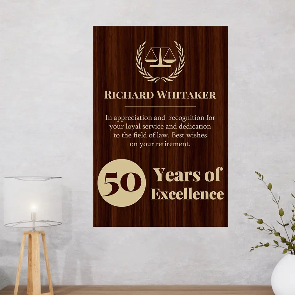 An Appreciation And Recognition Personalized Canvas And Poster