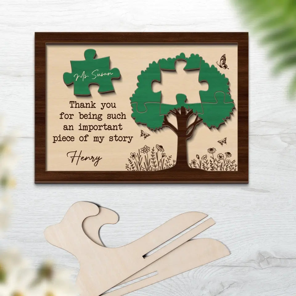 Thank You Professor Mentor Personalized Wooden Sign