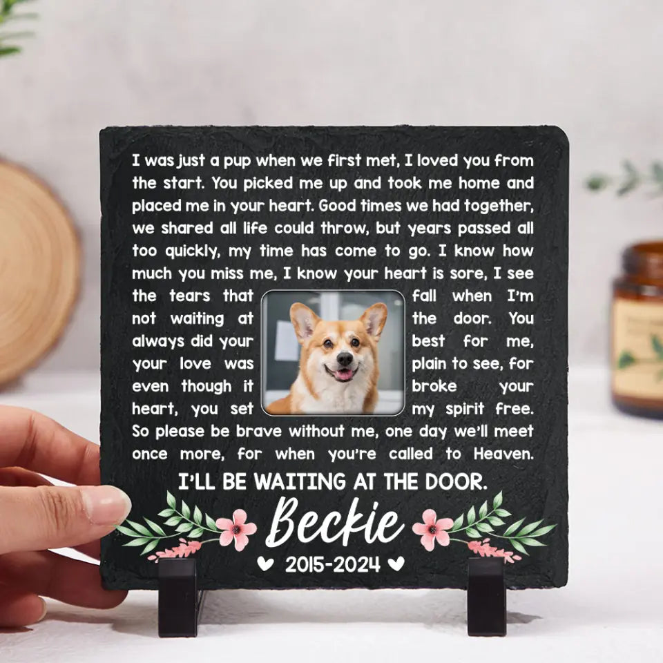 I Was Just Pup When We First Met - Memorial Garden Stone