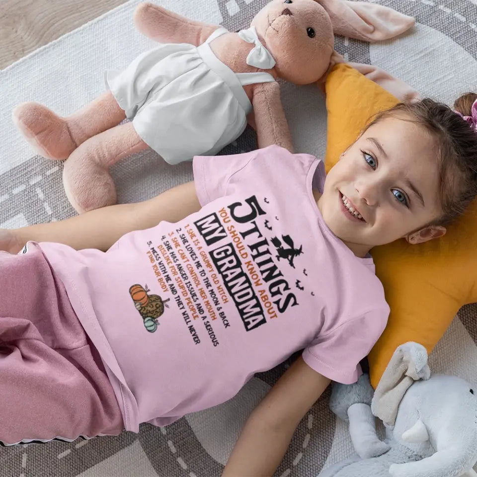 5 Things You Should Know About My Grandma - Witch Grandma Shirt