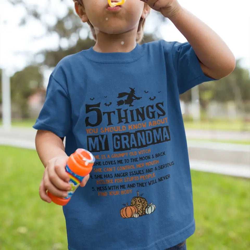 5 Things You Should Know About My Grandma - Witch Grandma Shirt