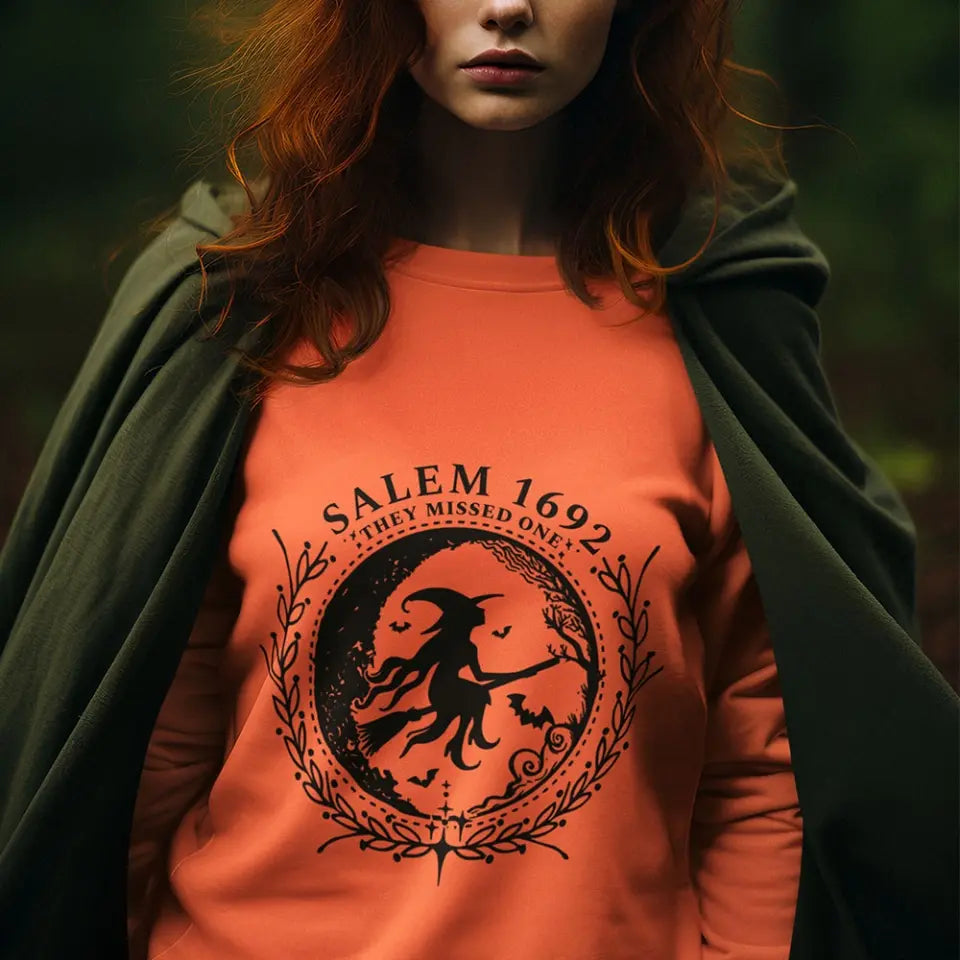 Salem 1692 They Missed One - 2 Sides Sweatshirt