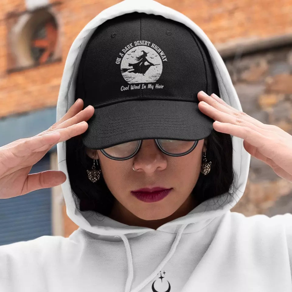 On A Dark Desert Hight Way - Embroidered Cap