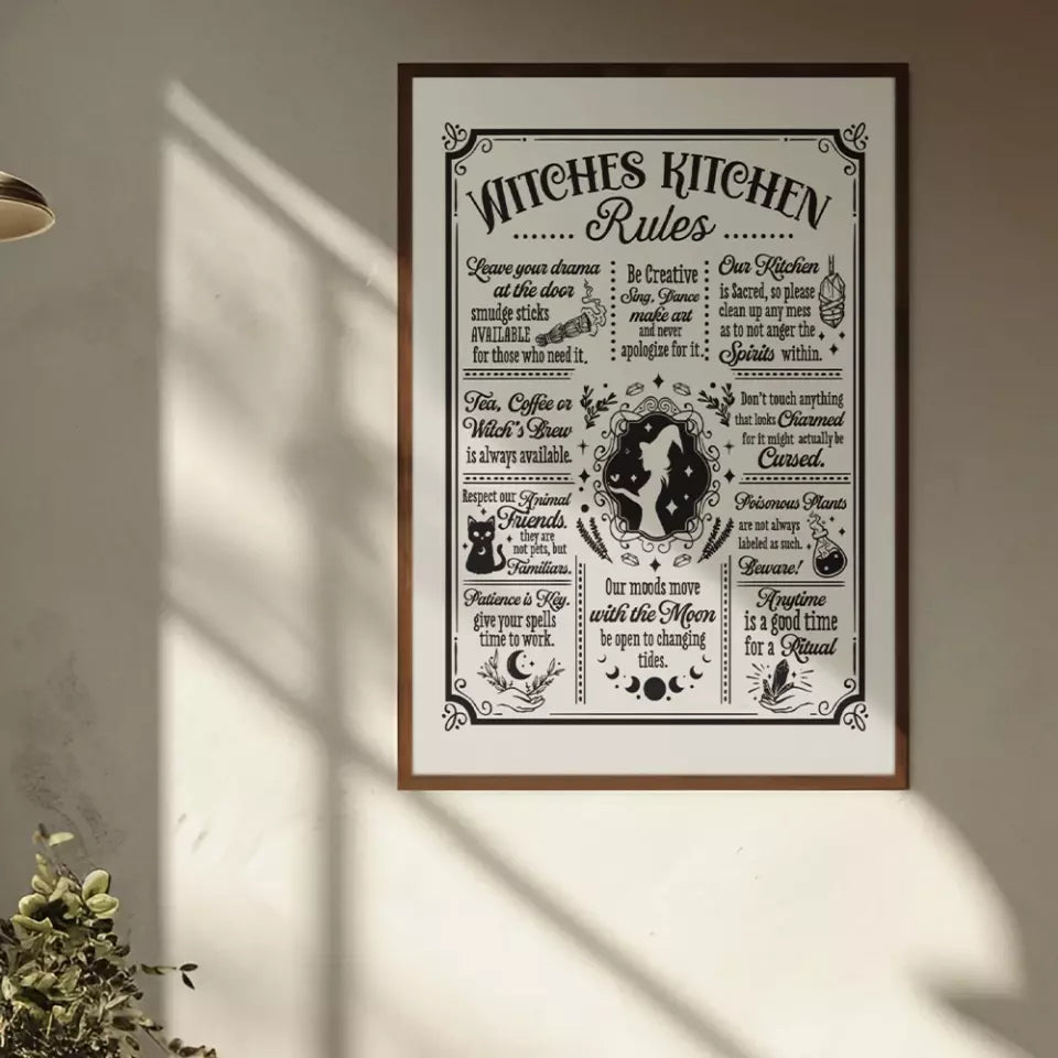 Witches Kitchen Rules - Wall Art Canvas