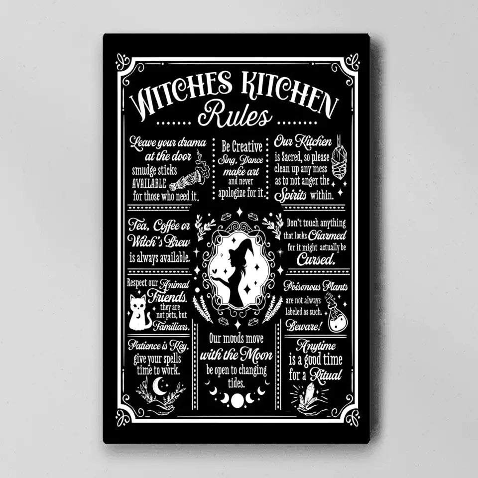 Witches Kitchen Rules - Wall Art Canvas