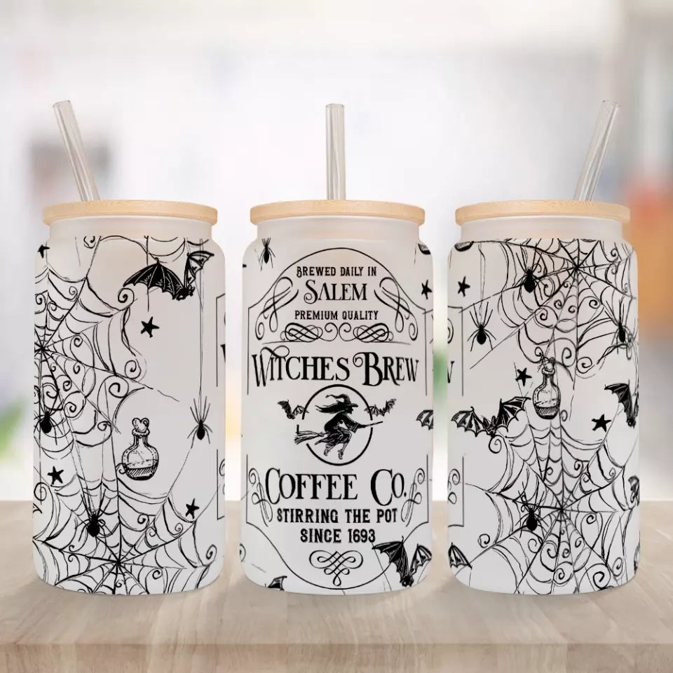 Brewed Daily In Salem Witches Brew - Frosted Glass Can