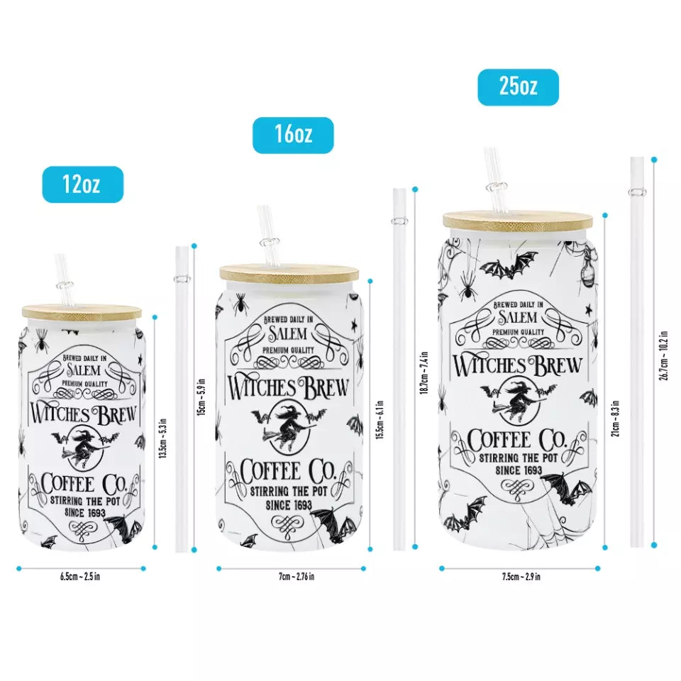 Brewed Daily In Salem Witches Brew - Frosted Glass Can