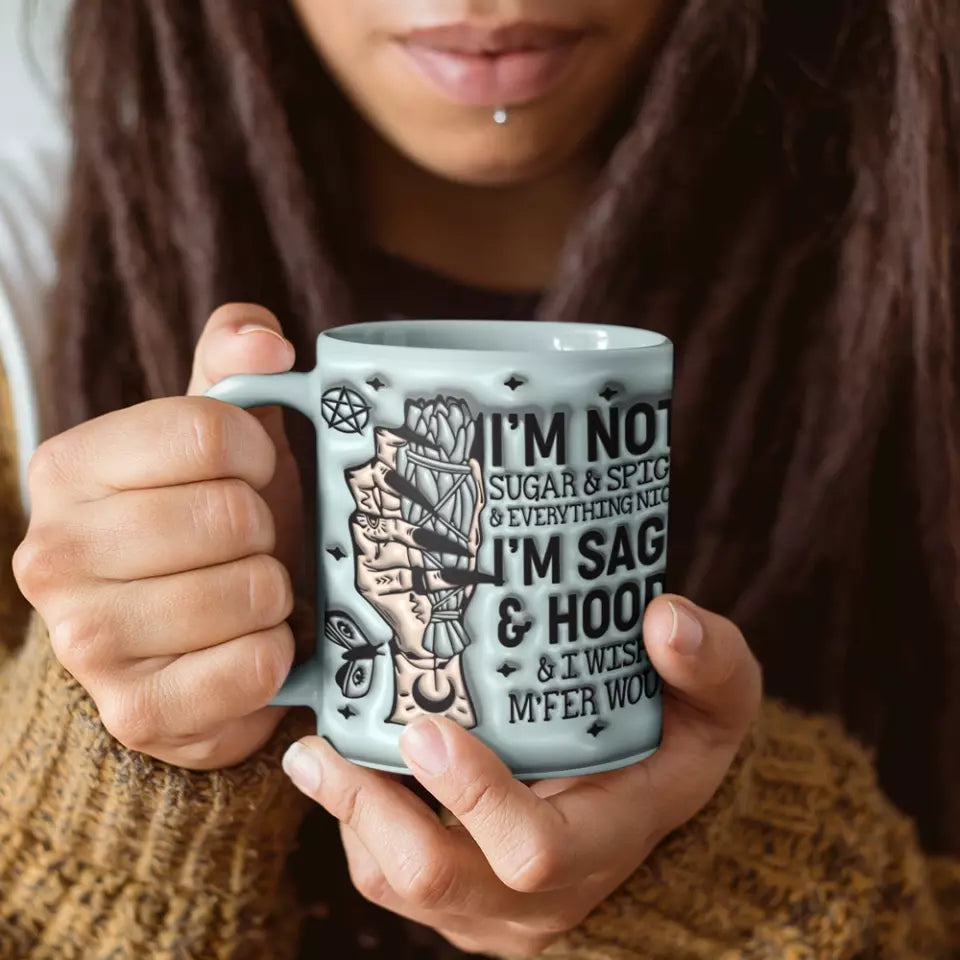 I'm Not Sugar & Spice & Everything Nice - White Mug - Gift For Witch Lovers