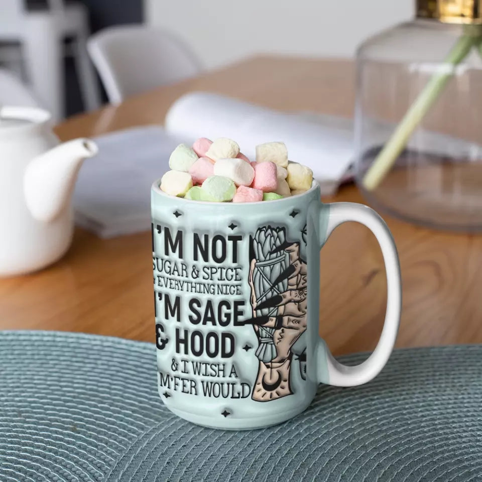 I'm Not Sugar & Spice & Everything Nice - White Mug - Gift For Witch Lovers