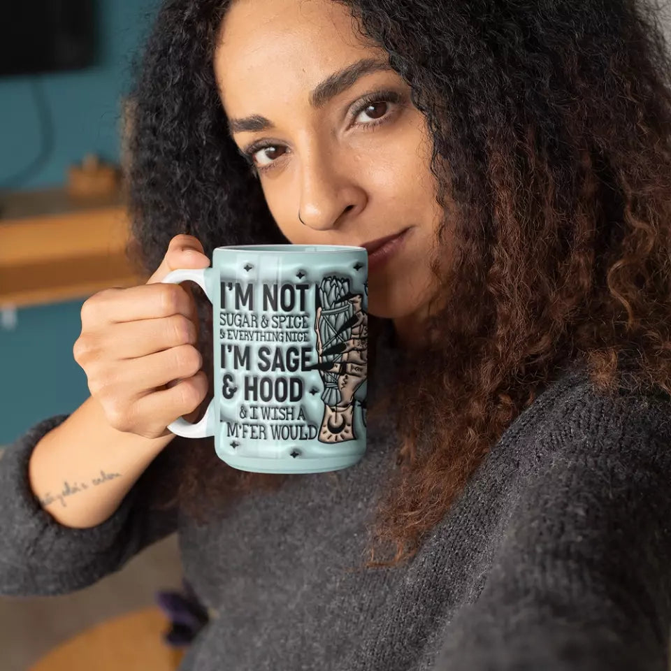 I'm Not Sugar & Spice & Everything Nice - White Mug - Gift For Witch Lovers