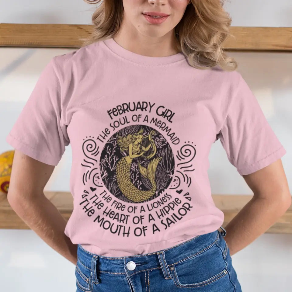 The Soul Of Mermaid - Personalized Shirt - Birthday Gift For Witch
