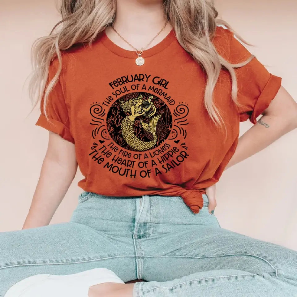 The Soul Of Mermaid - Personalized Shirt - Birthday Gift For Witch