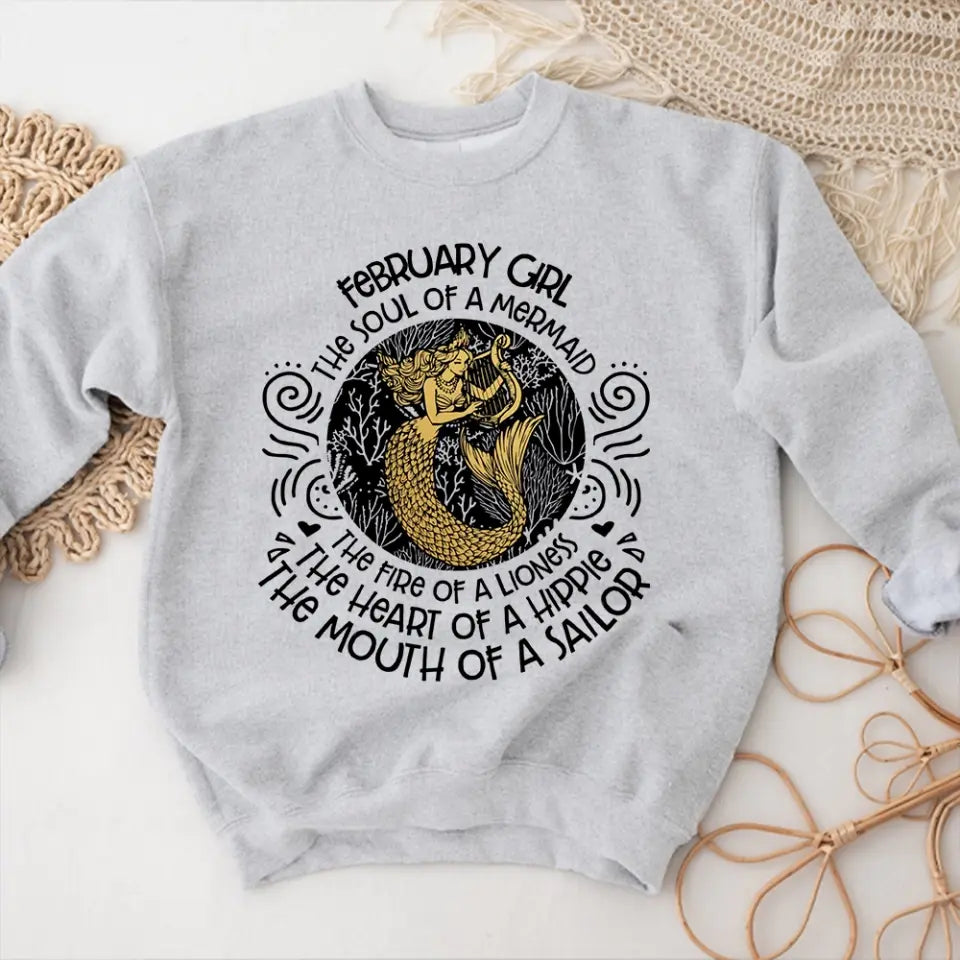 The Soul Of Mermaid - Personalized Shirt - Birthday Gift For Witch