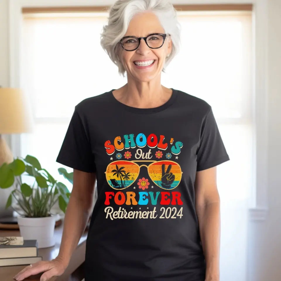 School's Out Forever Retirement 2025 T-shirt Graduation Gift