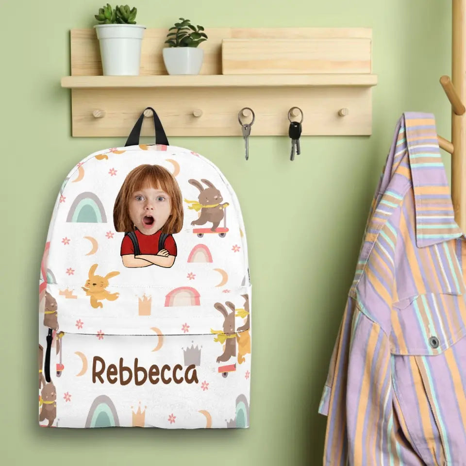 I'm Back - Personalized Custom Kid Backpack - Back To School Gift For Kid