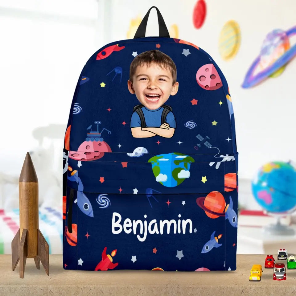 I'm Back - Personalized Custom Kid Backpack - Back To School Gift For Kid