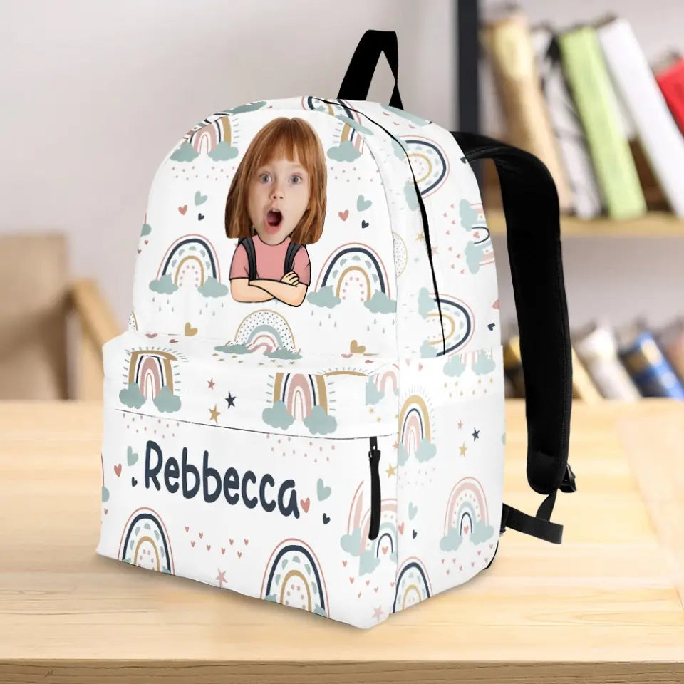 I'm Back - Personalized Custom Kid Backpack - Back To School Gift For Kid