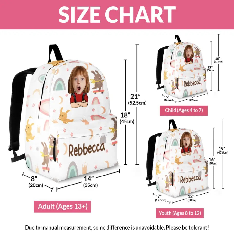 I'm Back - Personalized Custom Kid Backpack - Back To School Gift For Kid