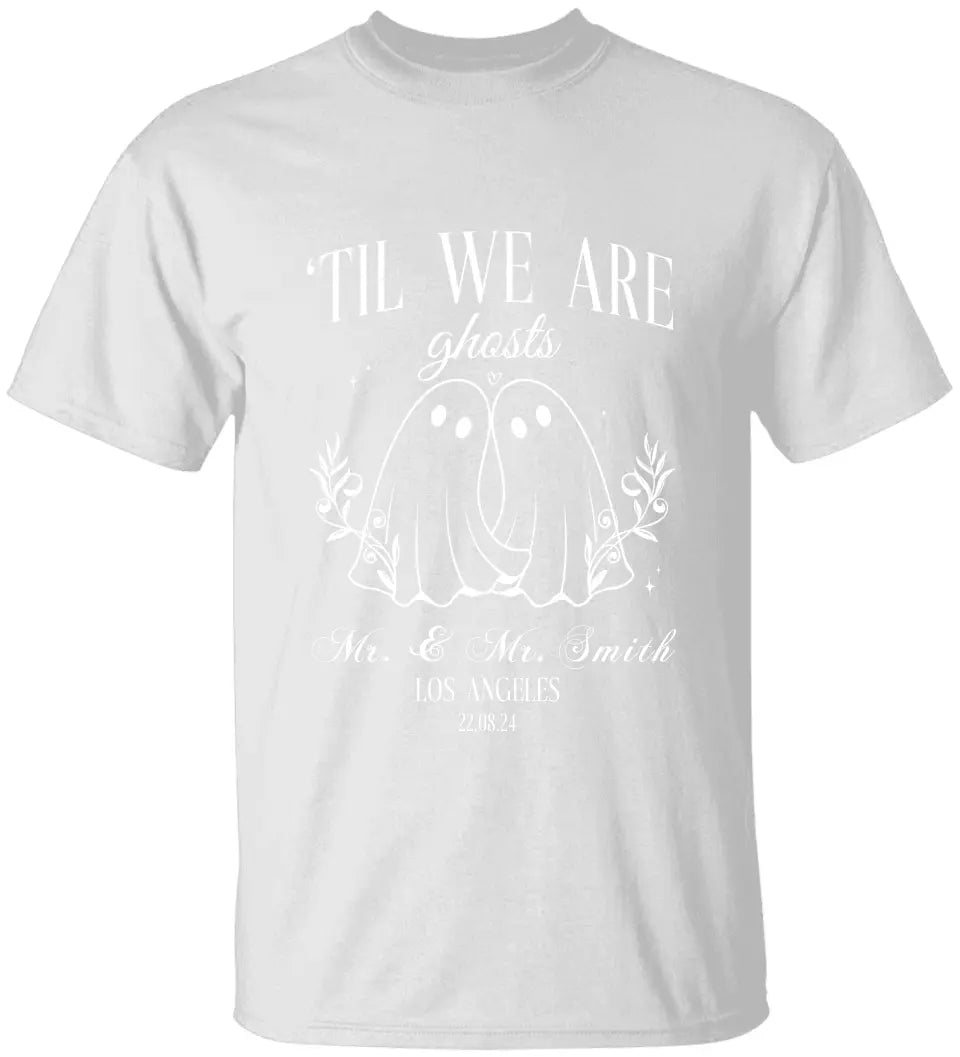 Til' We Are Ghost - Ghost Boo - Personalized Names & Date - Halloween Wedding Gift for Couples